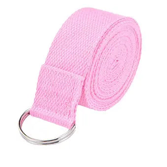 Yoga Stretching Belt Resistance Strap Pink - My Store