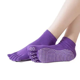 Yoga Pilates Grip Socks Small/Medium Purple - My Store