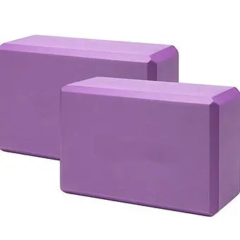 Yoga Blocks High Density Set of 2 Purple - My Store