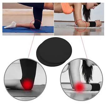 Yoga Knee Cushion Pads Set of 2 Black - My Store